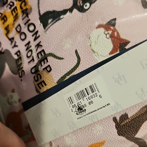 Dooney & Bourke Pink Cat Print Satchel - Picture 4 of 5